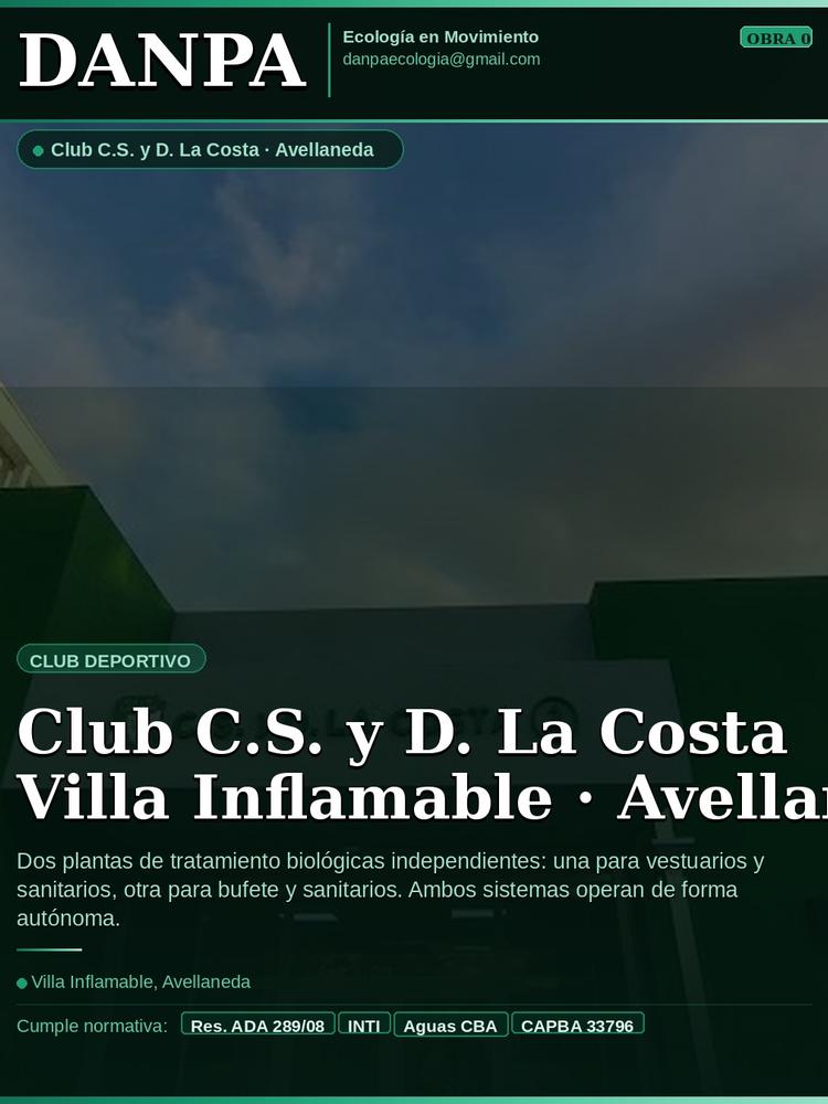 Planta Danpa instalada en Club La Costa