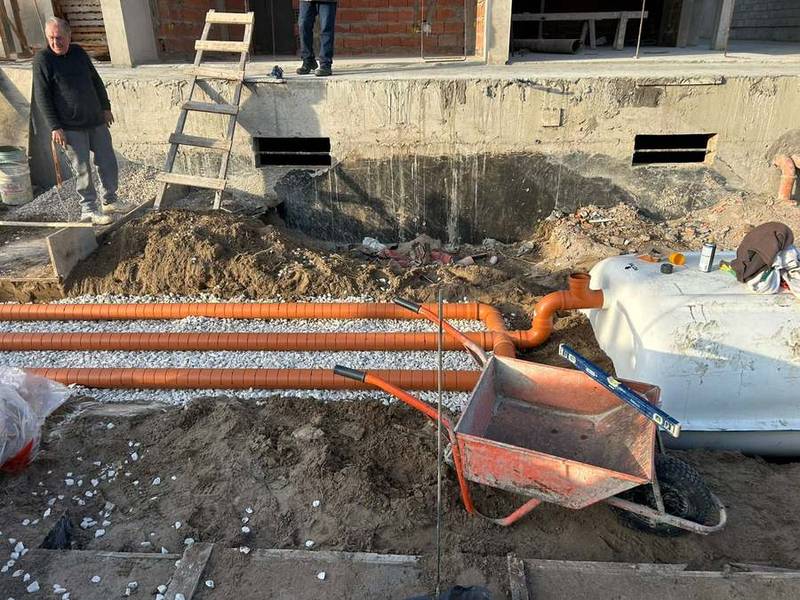 Excavación para la instalación de una planta Danpa